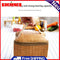 Portable Wicker Rattan Camping Picnic Bags Insulated Thermal Lunchbox Bag