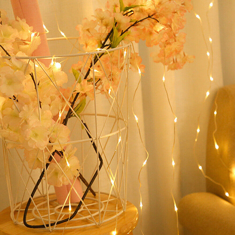 3X2m Waterproof Curtain Lamp 200LED USB Garden Bedroom Decoration String Lights