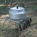 Folding Campfire Grill Portable Stainless Steel Camping Grill BBQ Tool#
