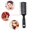 Hollow Massage Comb Anti-Static Wet Dry Scalp Styling Hair Brush (Black) Newly
