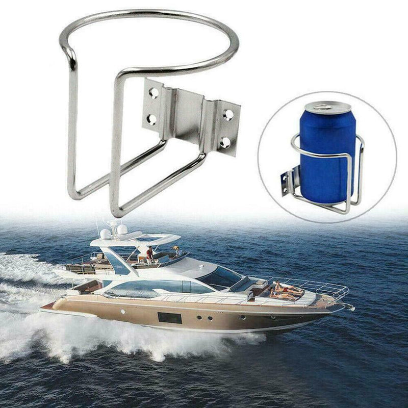 Steel Boat Ring Cup Drink Holder Fit For Yacht Truck RV CamperN Car EW J7U2