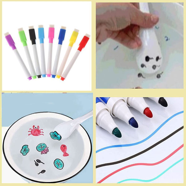 Doodle Pen Erasable Floating Pen Magical Water Painting Pen Whiteboard Markers