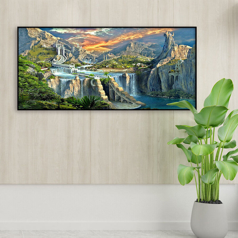 Drawing Kit 5D Art Diamond Painting Amazing Landscape DIY Full Round Drill Cr