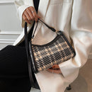 Fashion Plaid Printing Shoulder Crossbody Bag Women Casual Small Purse Handbags