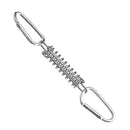 Outdoor Camping Tent Spring Wind Rope Buckle Fix Hook Buckles (White 5pcs) Newly