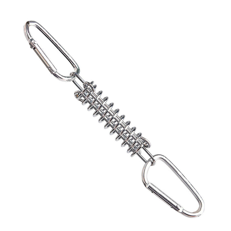 Outdoor Camping Tent Spring Wind Rope Buckle Fix Hook Buckles (White 5pcs) Newly