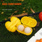 2 Grids Egg Protection Storage Box Camping Picnic Holder Container Yellow
