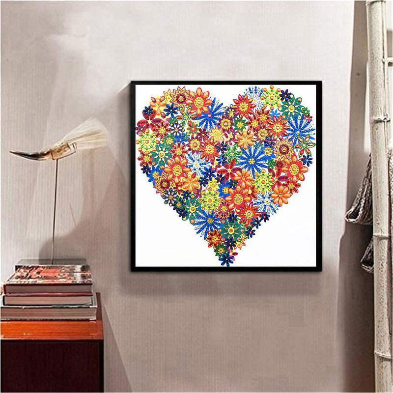 5D DIY Special Shaped Diamond Painting Love Embroidery Mosaic Kits Wall Decor
