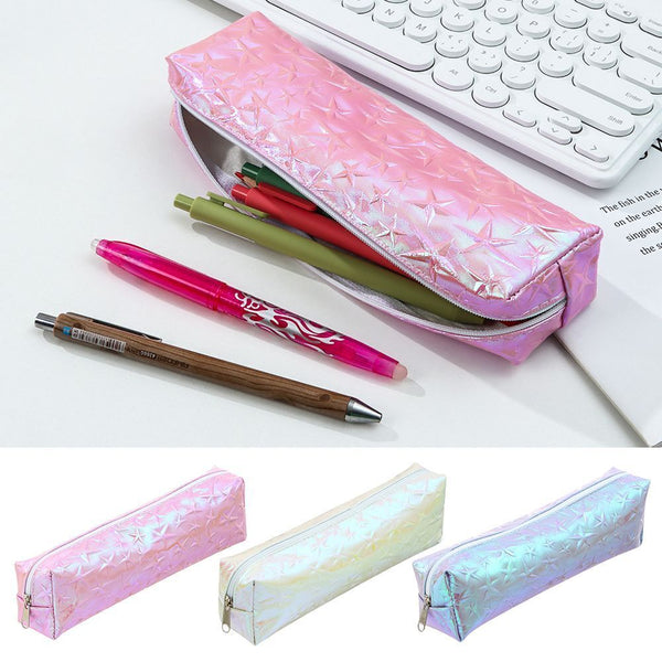 Wiping Five Pointed Star Pen Bag Storage Bag Pencil Case Stationery Bag