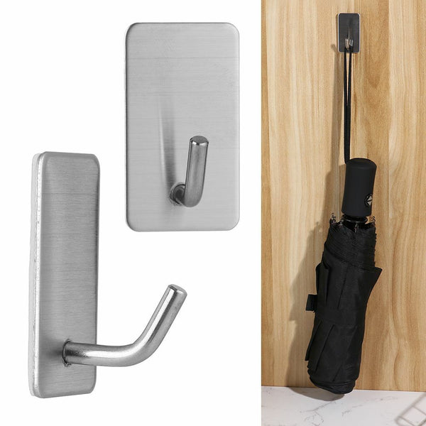 Wall Sticky Steel Bathroom  Accessories Wall Hook Towel Holder Hanger Storage
