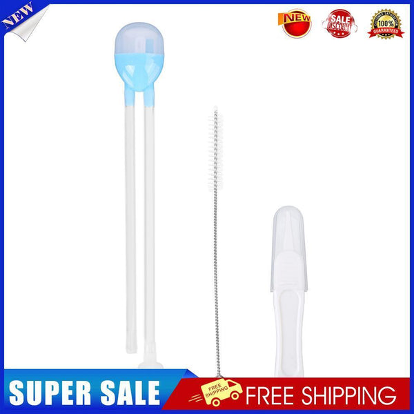 3pcs Baby Nasal Aspirator Set Infants Care Suction Snot Nose Cleaner (Blue)