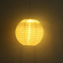 4pcs 8 inch LED Round Solar Lantern Waterproof Pendant for Garden Decor