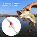 9cm 7g Fishing Lure Swimbait Floating Hard Bait Minnow Bass Crankbait (C)