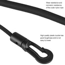 Kayak Canoe Paddle Leash Lanyard Surfing Tether Anti-lost Rope Tie (Black)