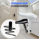 Hair Dryer Holder Blower Bracket Hanging Bathroom Accessories (Black) Newly