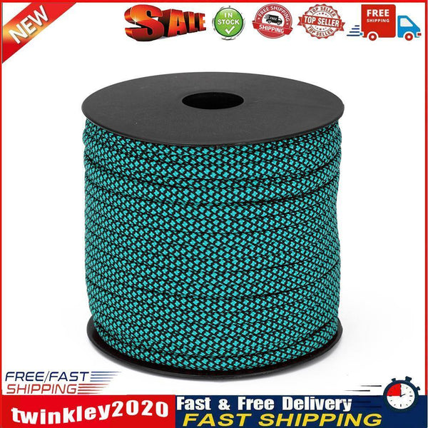 164ft 7-Strand Paracord Parachute Cord Tent Rope for Hiking Camping (Blue) Newly
