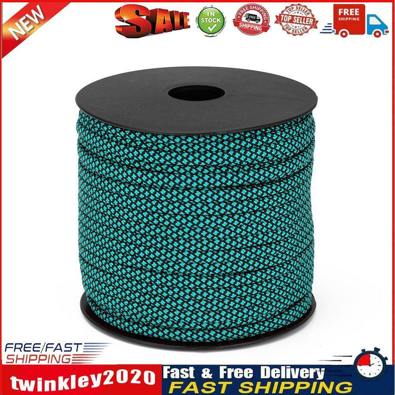 164ft 7-Strand Paracord Parachute Cord Tent Rope for Hiking Camping (Blue) Newly