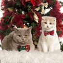 Cat Collar Tartan Plaid Bow Tie Check Adjustable Pet Collars UK Puppy Cat H0J9