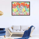 5D DIY Bear Monthly Full Round Drill Mosaic Diamond Painting Home Decorations