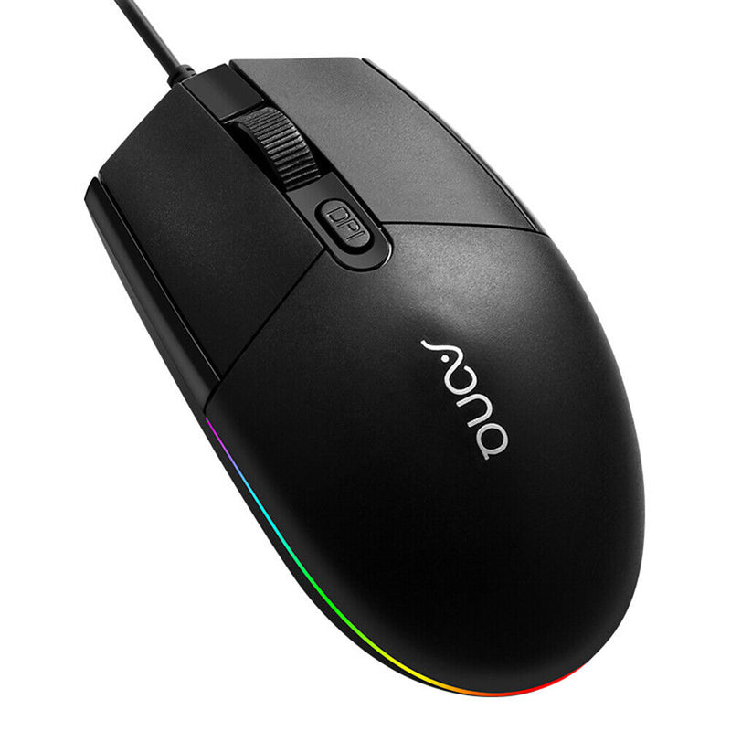 USB RGB DPI Adjustable Wired Mouse Home Office Smooth Gaming Business Mouse Kit