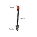 Beauty Makeup Bamboo Handle Eyebrow Brush + Eyebrow Comb Brushes V5U9 E6B4