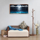 DIY 5D Mosaic Sea Moon Picture Full Drill Round Rhinestone Painting Kit Newly