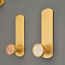 Bag Hat Self-Adhesive Wall Hanger Keys Holder Brass Robe Hook Hanging Rack