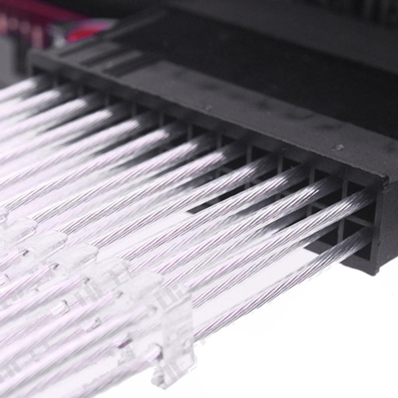 90 Degree Desktop Motherboard ATX 24Pin Female to 24Pin Male Power Adapter