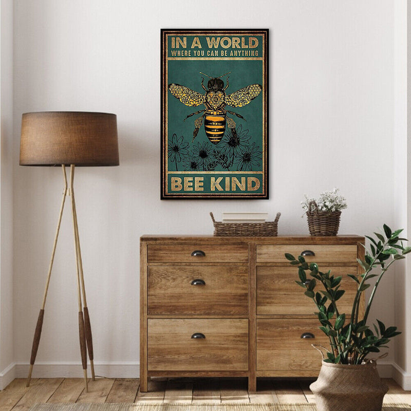 11CT 3 Strand Full Embroidery Bee Cotton Print Cross Stitch Home Decoration