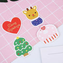 Envelope Christmas Greeting Cards Xmas Tree Ornament Hanging Tag Blessing Card