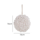 Wipe Hands Towel Ball Super Absorbent Fast Drying Chenille Towels (White) Newly