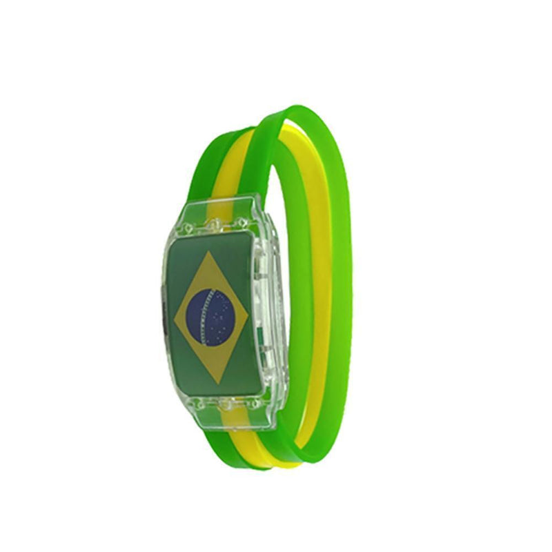 LED Glow Watch Silicone Football Game Light Up Wristbands Party Props (Germany)