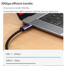 USB 4.0 8K 60Hz PD 100W Type-C Male to Male Charging Data Cable with Emark Chip