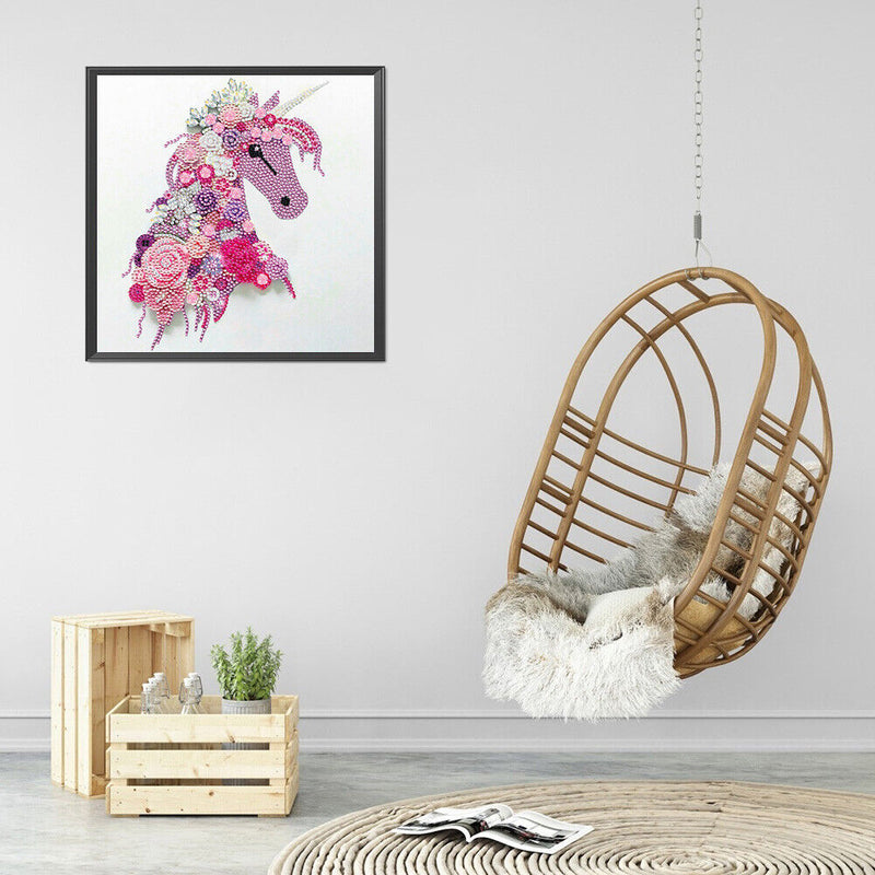 5D Diamond Painting DIY Animal Partial Special Shape Wall Decor Rhinestone