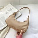 Fashion Women Pure Color Underarm Hobos Bags Top-handle Handbag (Camel)