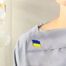 Ukrainian Flag Brooch Clothes Drop Oil Metal Pin Buckle Pin Badge Souvenir Newly
