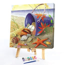 Shell Sea-star Frameless DIY Oil Paint by Numbers Kit Hand Painted Artwork