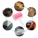 2 Way Pet Hair Clothes Lint Remover Roller Washable Brush Home Cleaning Gadget