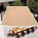 Sun Shade Sail Rectangle Canopy Sail Cover UV Block Outdoor Garden Backyard Net^