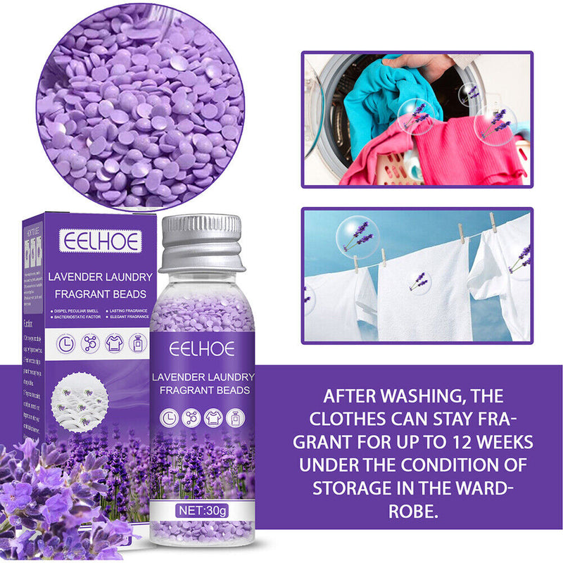 Lavender Laundry Scent Beads Clothing Washing Machine Diffuser Detergent Perfume