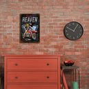 20x30cm Retro Beauty Motorcycle Tin Painting Rectangular Metal Signs (C) Newly
