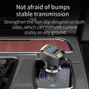 Car Rear Seat Charger 31W 3 USB Dual Type-C Auto Front Back Charger Adapter