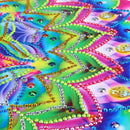 5D DIY Special Shaped Diamond Painting Colorful Flowers Cross Stitch Embroidery
