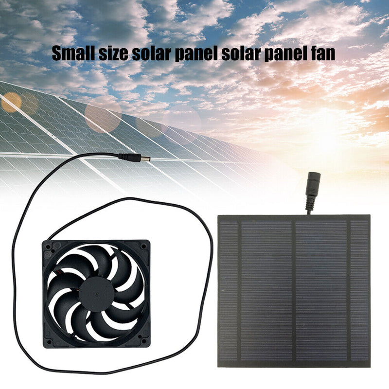 5W 6V Greenhouse Mini Solar Panel Exhaust Fan for Dog Chicken Pet House