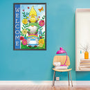 5D DIY Diamond Drawing Garden Gnome Special-shaped Partial Drill Wall Decor Art