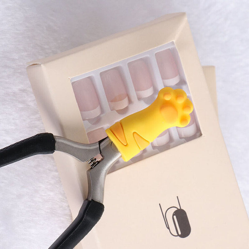 Cat Claw Cute Nipper Cover Protective Cuticle Sleeve Scissors Dead Skin Tweezers