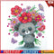 Diamond Painting 5D DIY Cartoon Bear Partial Special Drill Rhinestone Kit #F