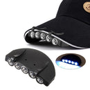 Fishing Hiking Travel Camping Headlamp Cap Brim Lamp Hat Clip Lights Headlight