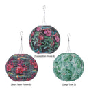 8 inch LED Solar Lantern Waterproof Pendant Decor (Tropical Rain Forest A)