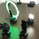 YT-1000 Motorized Pan Tilt Head with 1/4 Quick Release Plate + Phone Holder